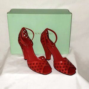 EUC GIANNI BINI Dylan Peep Toe Heels